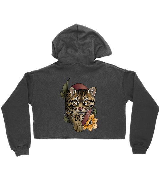 (Pre-Order 6 weeks) Ocelot Cropped Hoodie