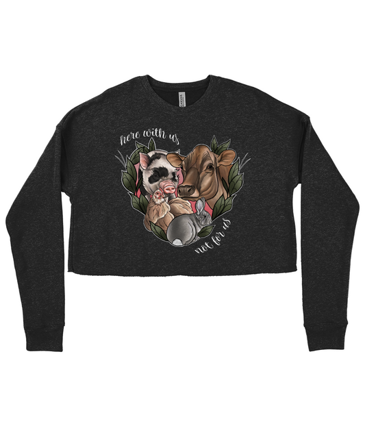 (Pre-Order 6 Weeks) Vegan Ladies Cropped Sweatshirt